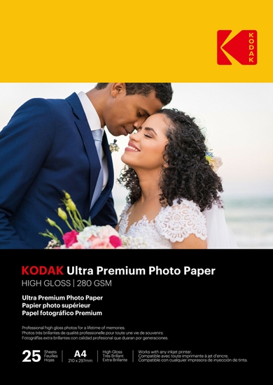 Изображение Kodak Ultra Prem Photo 280g 10.4 Glossy A4x25