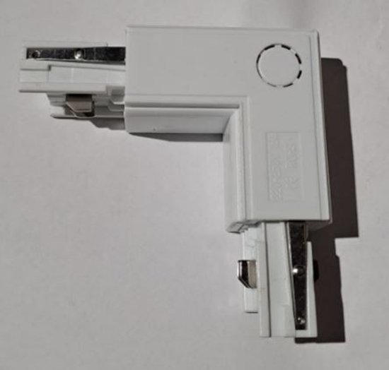 Picture of LED Tracklight connector L type 3P White