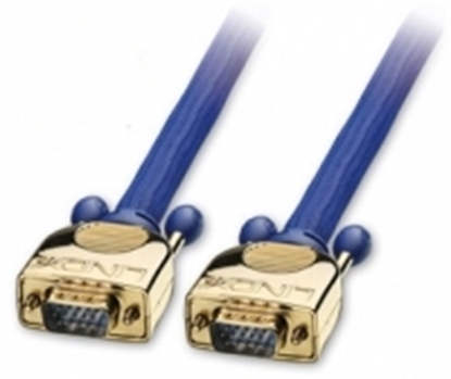 Изображение Lindy Premium Gold VGA 5.0m VGA cable 5 m VGA (D-Sub) Blue