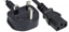 Attēls no Manhattan Power Cord/Cable, UK 3-pin plug to C13 Female (kettle lead), 1.8m, 10A, Black, Lifetime Warranty, Polybag