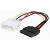 Изображение Manhattan SATA Power Cable, 4 Pin to 15 Pin, 16cm, Lifetime Warranty, Polybag