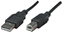 Attēls no Manhattan USB-A to USB-B Cable, 0.5m, Male to Male, 480 Mbps (USB 2.0), Equivalent to USB2HAB50CM, Hi-Speed USB, Black, Lifetime Warranty, Polybag