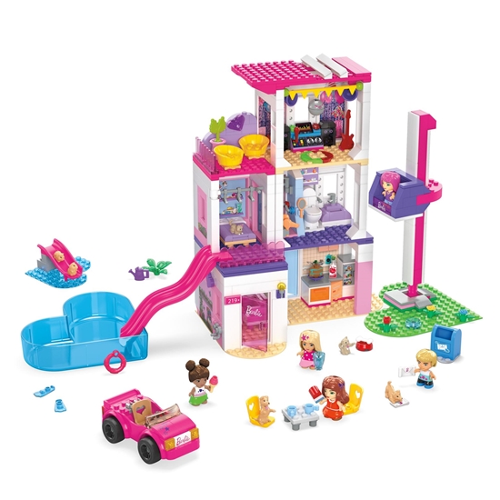 Picture of Mattel MEGA BLOKS Barbie Domek Marzeń DreamHouse Zestaw klocków HHM01 p4 MATTEL