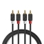 Attēls no Nedis Audio Cable 2x RCA -> 2 x RCA 2m Black