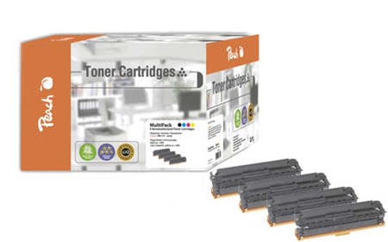 Изображение Peach PT642 toner cartridge 4 pc(s) Black, Cyan, Magenta, Yellow