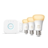 Picture of Philips Hue White ambience Starter kit: 3 E27 smart bulbs (1100) + dimmer switch