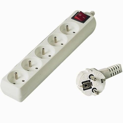 Picture of PremiumCord PP5K-10 power extension 10 m 5 AC outlet(s) White