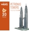 Изображение Puzle 3D Petronas torņi Kualalumpur 72 gb. CB49659