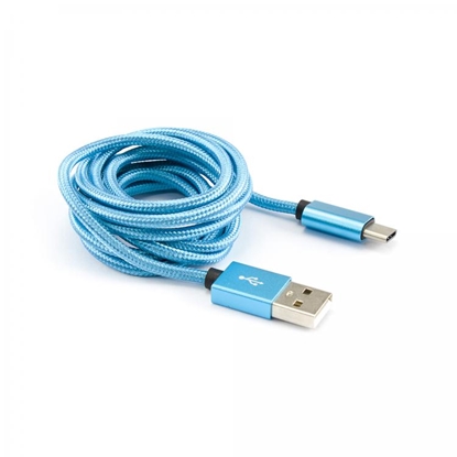 Attēls no Sbox USB->Type C M/M 1.5m CTYPE-1.5BL blue
