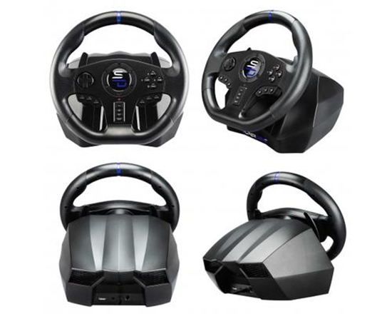 Picture of Subsonic SV750 Black USB Steering wheel + Pedals Nintendo Switch