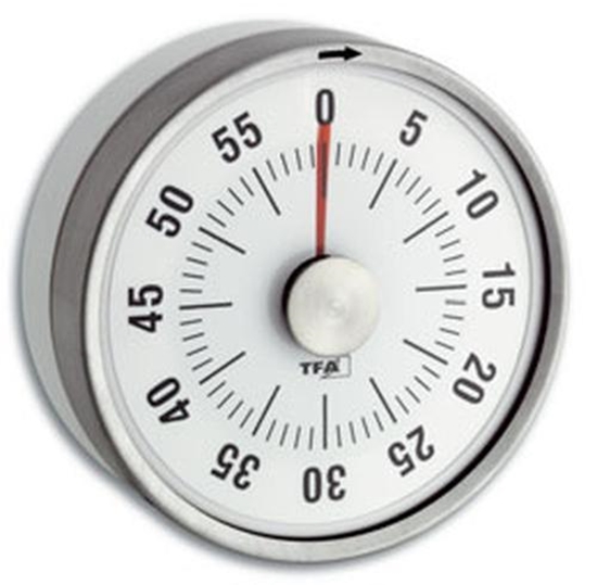 Picture of TFA 38.1028.02           silver puck kitchen timer