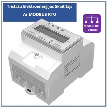 Attēls no Trīs fāžu elektrības skaitītājs ProBase™ | MODBUS RTU protokols rādījumu attālinātai nolasīšanai