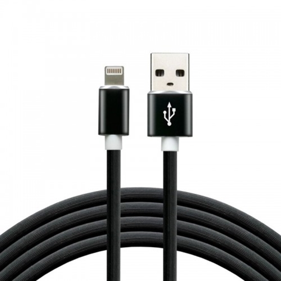 Picture of USB lightning male / USB A male 1.0m everActive CBS-1IB fast 2.4A melns