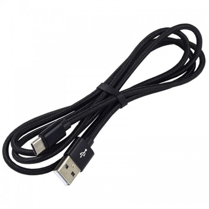 Picture of USB-C 3.0 male / USB A male 0.3m everActive CBB-0.3CB 3.0A melns iepakojumā 1 gb.