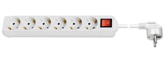 Picture of Wentronic 38845 power extension 5 m 6 AC outlet(s) Indoor White