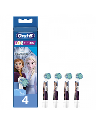 Attēls no Oral-B | Toothbruch replacement | EB10 4 Frozen II | Heads | For kids | Number of brush heads included 4 | Number of teeth brushing modes Does not apply