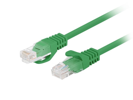 Picture of Patchcord kat.6 UTP 0.25M 10-pack fluke passed zielony