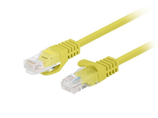 Picture of Patchcord kat.6 UTP 0.25M 10-pack fluke passed żółty