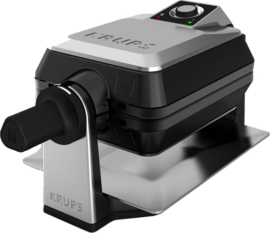 Picture of Krups FDD95D waffle iron 2 waffle(s) 1200 W Black, Stainless steel