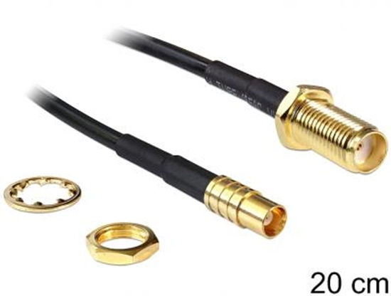 Picture of Delock Antenna Cable SMA Jack  MCX Jack 200 mm