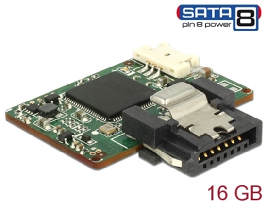 Изображение Delock SATA 6 Gb/s DOM Module 16 GB MLC SATA Pin 8 power -40 °C ~ 85 °C