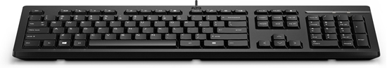 Picture of HP 125 USB Wired Keyboard, Sanitizable - Black - US ENG