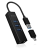 Изображение ICY BOX IB-HUB1419-LAN USB 3.2 Gen 1 (3.1 Gen 1) Type-A Black