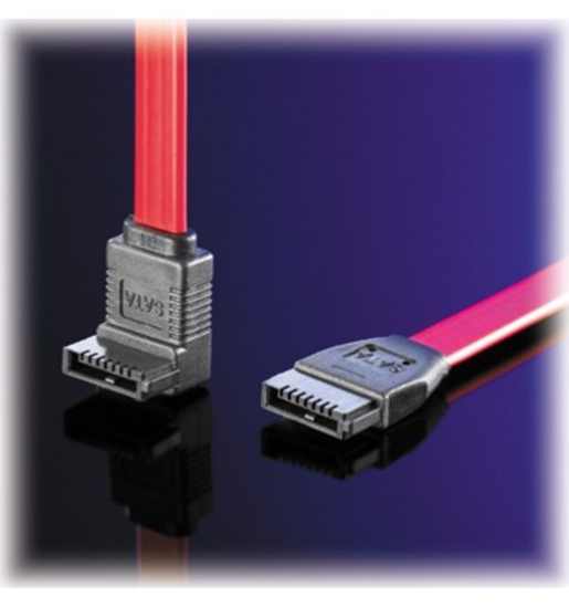 Изображение ROLINE Internal SATA 3.0 Gbit/s Cable, angled 0.5 m