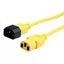 Picture of ROLINE Monitor Power Cable, IEC 320 C14 - C13, yellow, 3 m