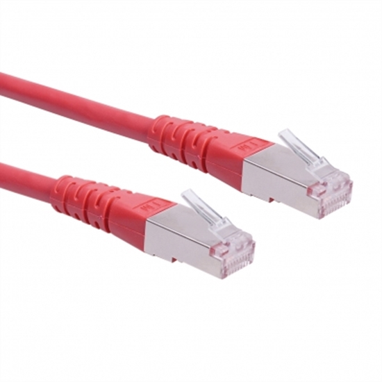 Picture of ROLINE S/FTP (PiMF) Patch Cord, Cat.6 (Class E), red, 2 m