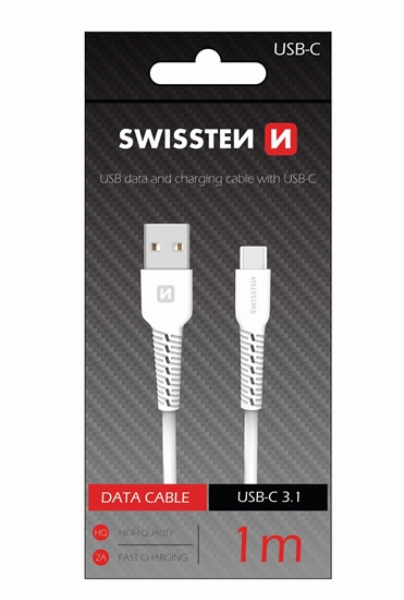 Picture of Swissten Basic Universal Quick Charge USB-C Data and Charging Cable 1m