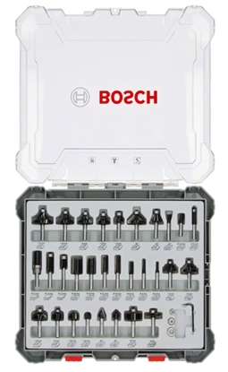 Attēls no Bosch 30 pcs Wood Bit Set for 6mm Shank Router