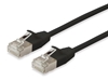 Picture of Equip Cat.6A F/FTP Slim Patch Cable, 0.5m, Black