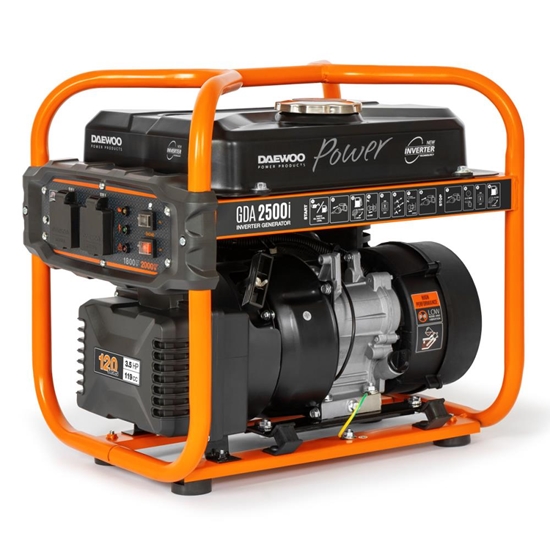 Picture of Generators Daewoo GDA 2500I engine-generators 1800 W 10 L Petrol Black, Orange