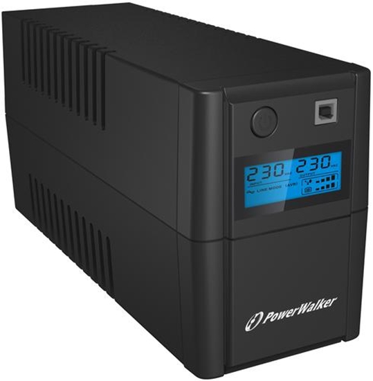 Изображение PowerWalker VI 850SE LCD/IEC Line-Interactive 0.85 kVA 480 W 4 AC outlet(s)