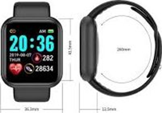 Picture of Smartwatch R2 Invest L18 Czarny  (Sport Smartband zegarek opaska)