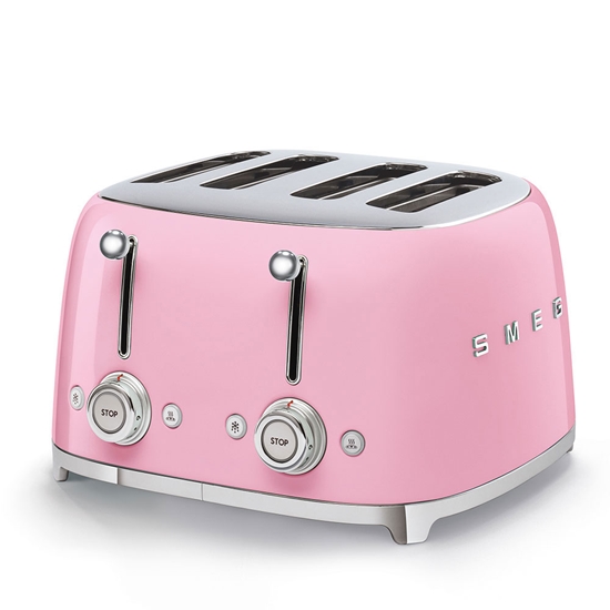 Изображение SMEG TOASTER 4X4 50�STYLE PINK TSF03PKEU