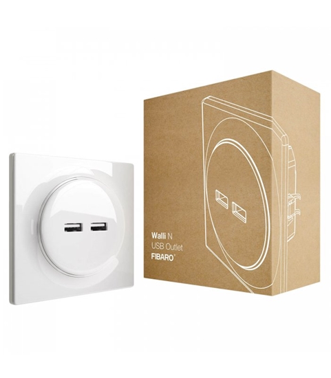 Picture of Fibaro Walli N USB Outlet | Fibaro | Walli N USB Outlet