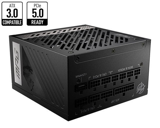 Изображение MSI MPG A850G PCIE5 power supply unit 850 W 24-pin ATX ATX Black