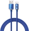 Attēls no Baseus crystal shine series fast charging data cable USB Type A to USB Type C100W 1 2m blue (CAJY000403)