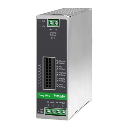 Picture of APC Din Rail Mount Switch Power Supply Battery Back Up 24V DC 20A uninterruptible power supply (UPS) 0.48 kVA 480 W