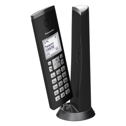 Attēls no Panasonic | Cordless | KX-TGK210FXB | Built-in display | Caller ID | Black | Conference call | Speakerphone | Wireless connection