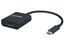 Attēls no Manhattan USB-C to DisplayPort 1.2 Cable, 4K@30Hz, 21cm, Male to Female, Black, Lifetime Warranty, Blister