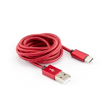 Attēls no Sbox USB->Type-C M/M 1.5m CTYPE-1.5R strawberry red