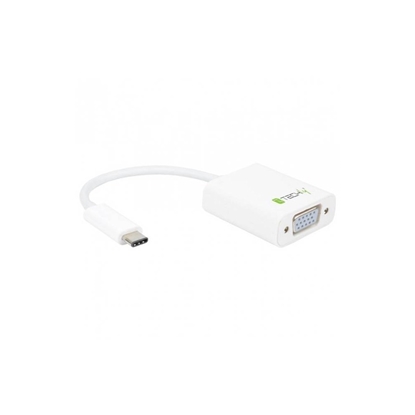 Изображение Adapter USB-C 3.1 na VGA M/Ż, biały