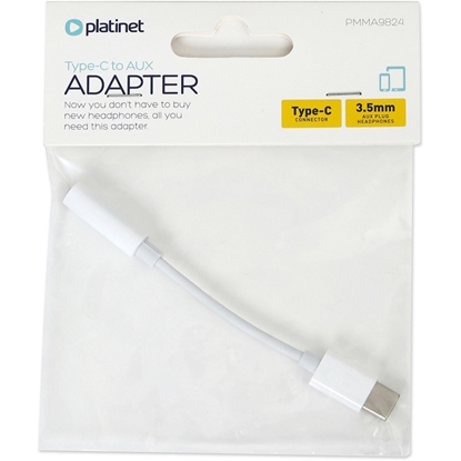 Attēls no Adapteris Platinet USB-C - 3.5mm (45644)