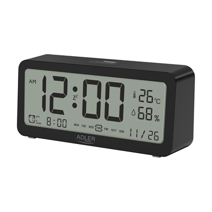 Изображение Adler | Alarm Clock | AD 1195b | Alarm function | W | Black