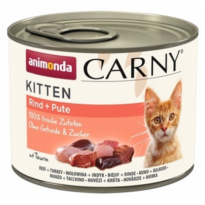 Attēls no ANIMONDA Carny Kitten Beef with turkey - wet cat food - 200g