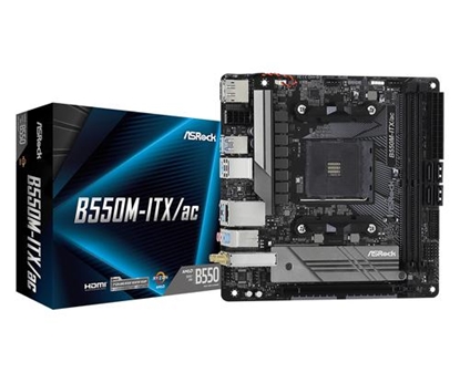 Attēls no ASROCK B550M-ITX/ac AM4 mITX MB