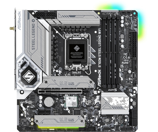 Изображение Asrock B760M Steel Legend WiFi Intel B760 LGA 1700 micro ATX